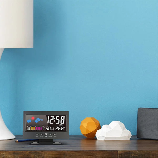 đ„đ„ Moniteur numĂ©rique de tempĂ©rature et d'humiditĂ© Ă LED prĂ©visions mĂ©tĂ©o rĂ©veil de bureau Ă LED (50% de rĂ©duction sur le dernier jour)