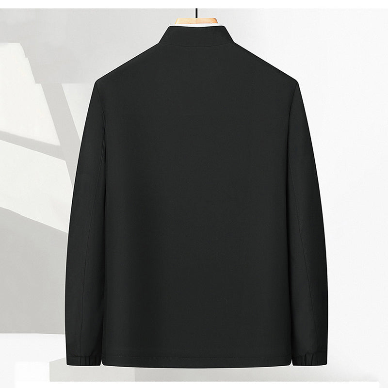 Veste Décontractée à Col Montant et Fermeture à Glissière pour Hommes
