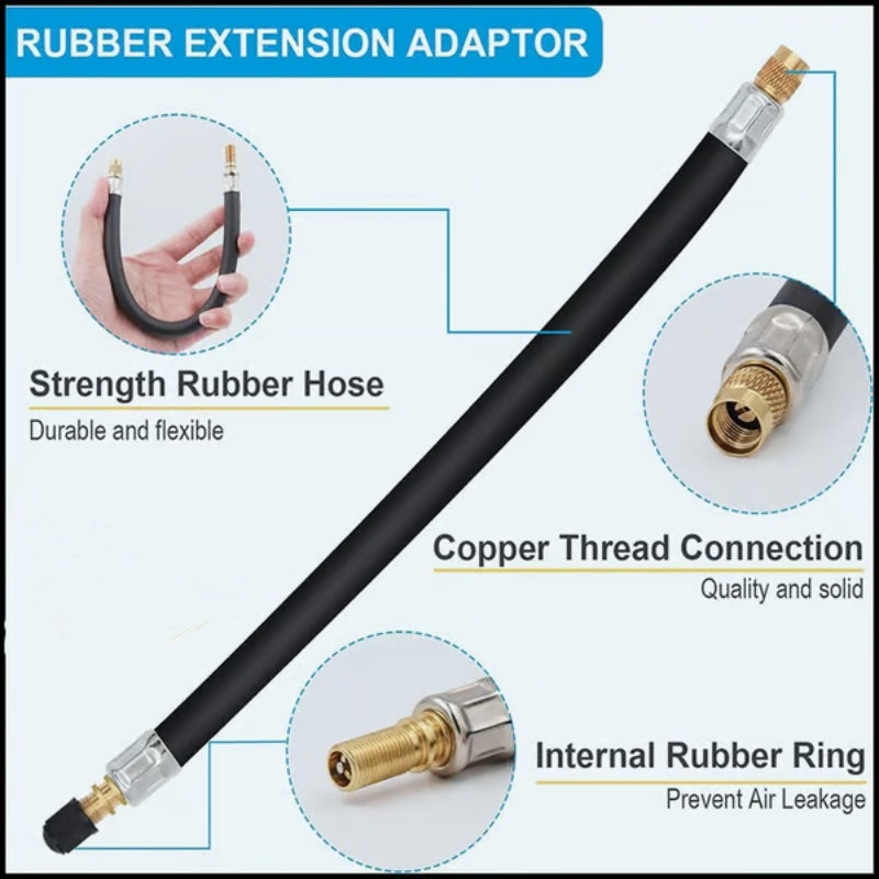 Extension de Valve de Pneu Flexible Universelle