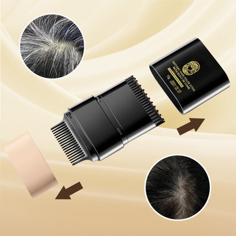 Bâton de coloration instantanée avec peigne intégré