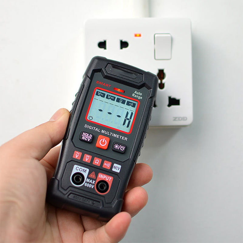 🏆50% de réduction pour une durée limitée🔧⚡️ Multimètre intelligent anti-brûlure ! Outil de mesure sans faille de la taille d'une paume de main, avec une gamme automatique de 4000 points ✨