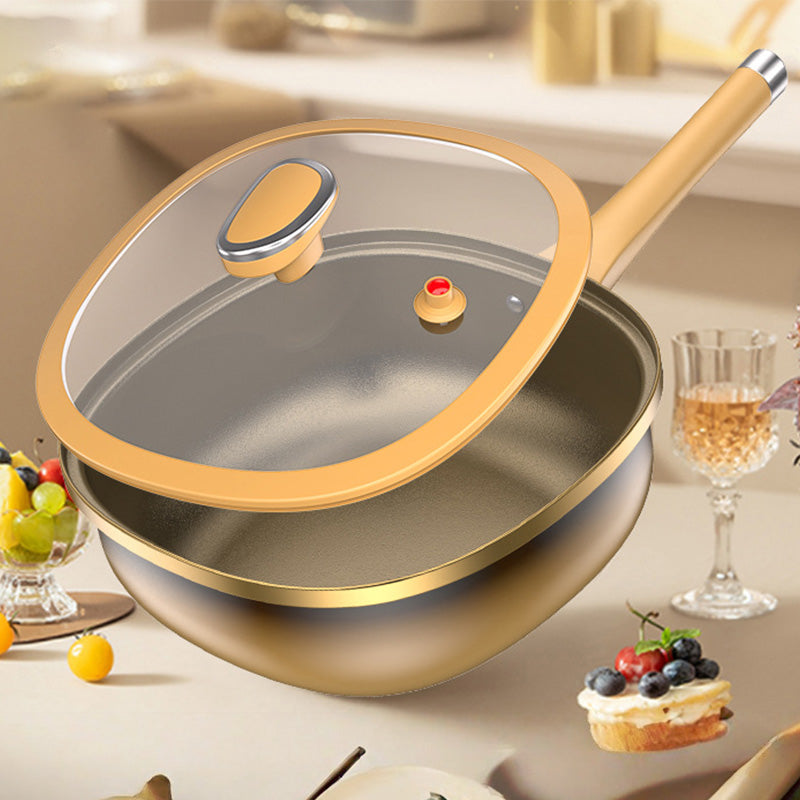 🔥 50 % DE RÉDUCTION ! 🍳✨ Pot anti-adhésif en alliage de titane de 12 pouces avec couvercle 🍲💫