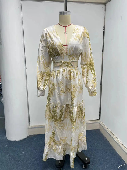 Robe femme 2024 Manches longues et décolleté