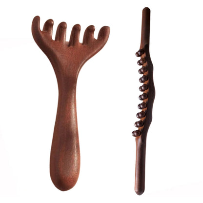 Peigne de massage méridien à six griffe