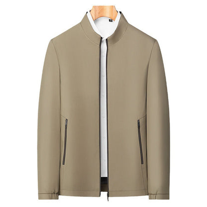 Veste Décontractée à Col Montant et Fermeture à Glissière pour Hommes