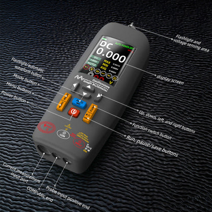 Multimètre Graphique Portable 3-en-1 - Oscilloscope, Inspecteur et Lampe de Poche