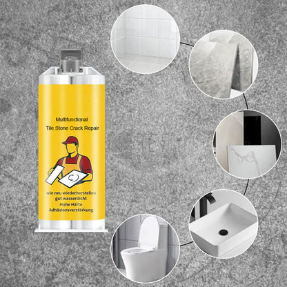 Kit de Réparation Multifonctionnel pour Fissures dans les Carreaux et la Pierre