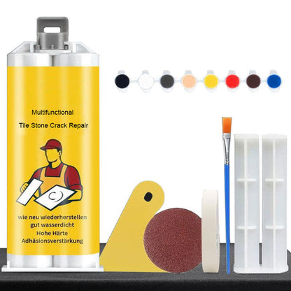 Kit de Réparation Multifonctionnel pour Fissures dans les Carreaux et la Pierre