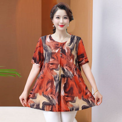 Top imprimé taille plus pour femmes