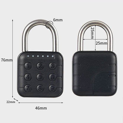 Cadenas avec mot de passe à 6 chiffres Anti-cisaillement Anti-vol