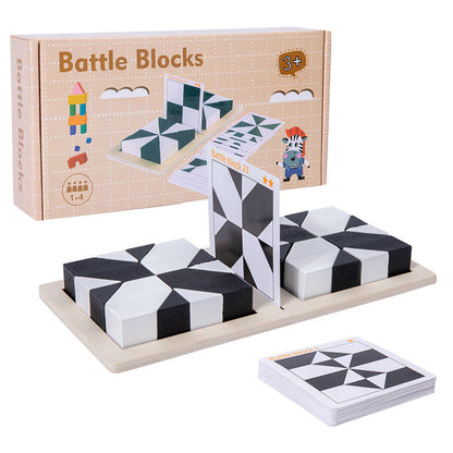 Puzzle de blocs de construction cachés-Jouets pour développer la capacité d'imagination spatiale des enfants-Jeu de société interactif parent-enfant