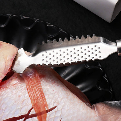 🔪Écailleur de poisson en acier inoxydable🏠