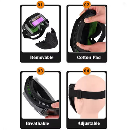 🔥2025 ventes chaudes🔥Casque de soudage à assombrissement automatique pour la sécurité oculaire