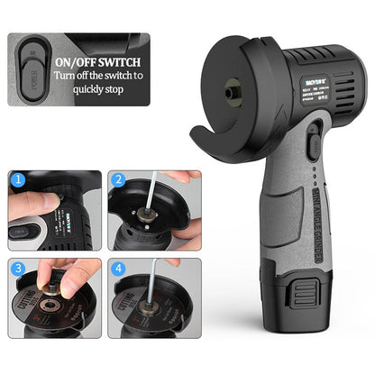⏳ Spécial limité en temps 🧰 12V Mini broyeur à angle avec disque de coupe