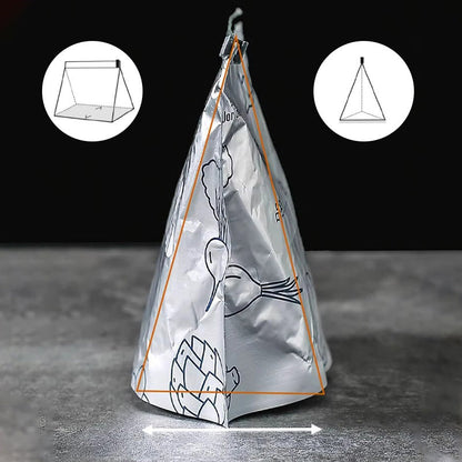 🥢Sac de Conservation en Aluminium Reutilisable et Fermable🌍Parfait pour Stocker et Protéger Vos Aliments!