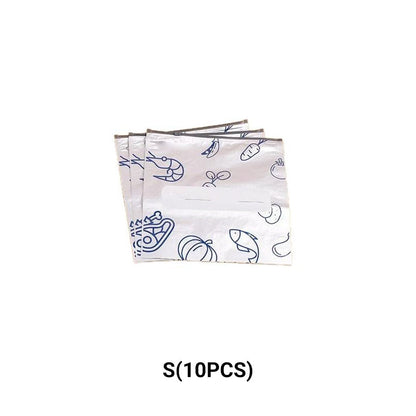 🥢Sac de Conservation en Aluminium Reutilisable et Fermable🌍Parfait pour Stocker et Protéger Vos Aliments!