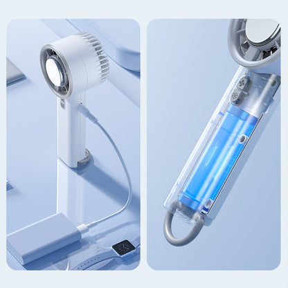 ❄️🌀 Prix réduit de moitié ! Mini ventilateur portatif avec refroidissement par glace — Fraîcheur instantanée partout où vous allez 🌬️✨