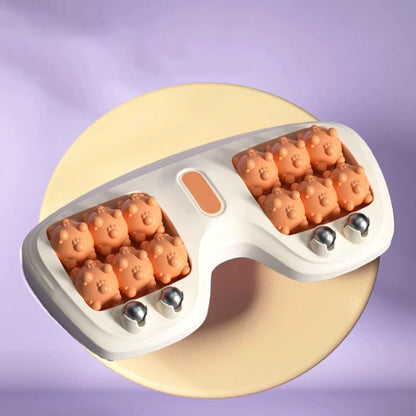 Rouleau de massage portable double pour les pieds